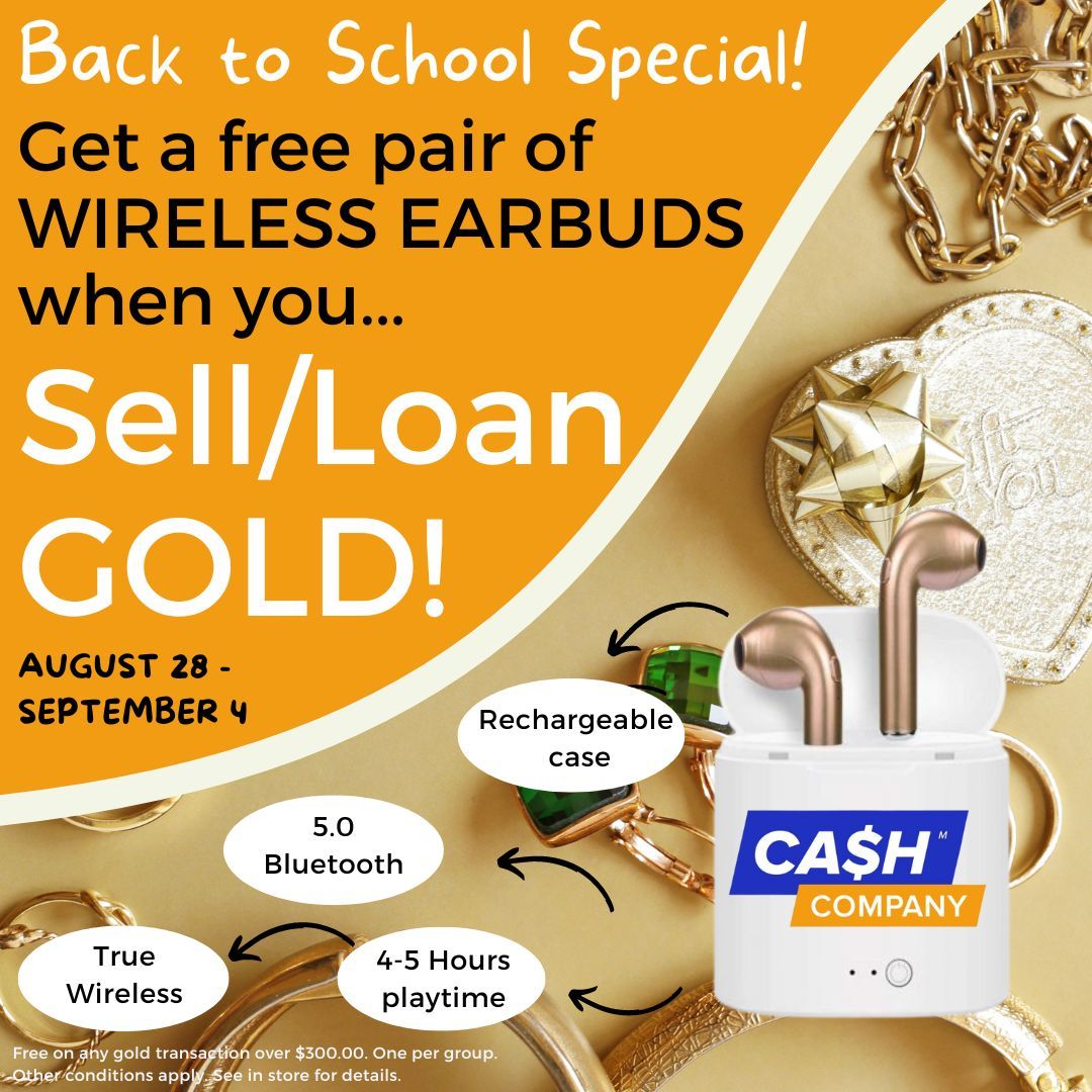 Back to School Special - FREE Wireless Earbuds!