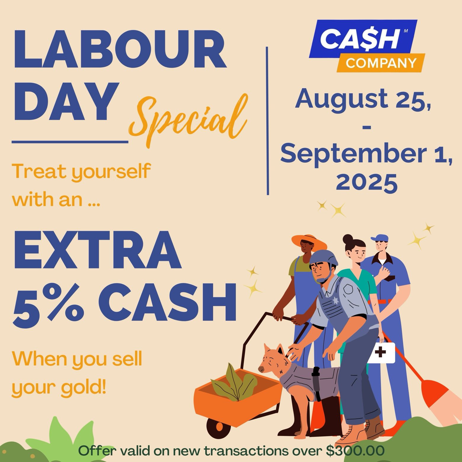 Happy Labour Day greeting card