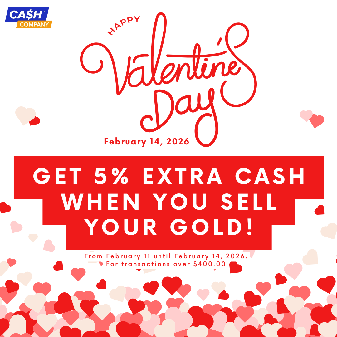 Valentine's Day Promo - Extra 5% Cash!